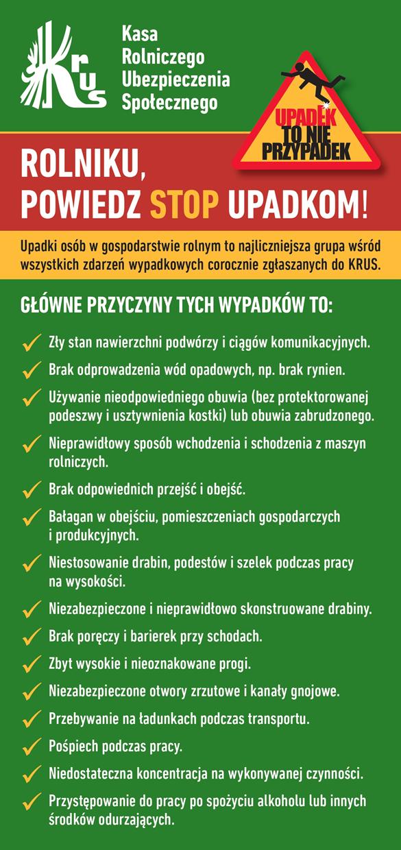 Ulotka Rolniku powiedz stop upadkom page 0001